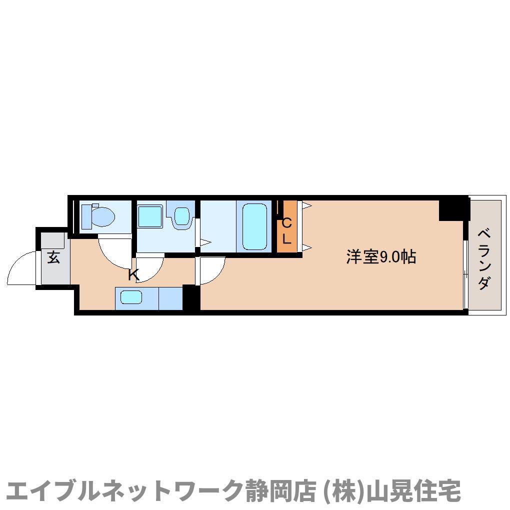 ZENITH(1K/4階)の間取り写真