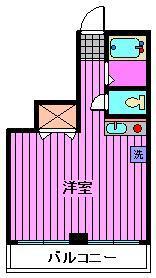 アーバングリーンハイツ(ワンルーム/1階)の間取り写真