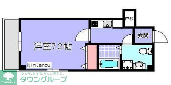 リベルテプレジール幕張(1K/4階)の間取り写真
