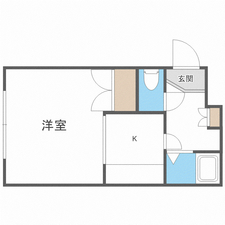 PLAZA IN 912(1K/2階)の間取り写真