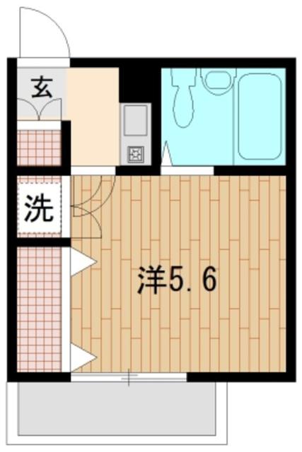 ベルトピア南浦和III(1K/3階)の間取り写真