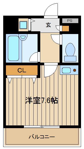 コバハイツ大泉スリー(ワンルーム/3階)の間取り写真