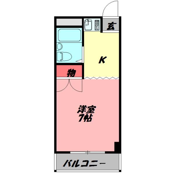エリータ守口(1K/3階)の間取り写真