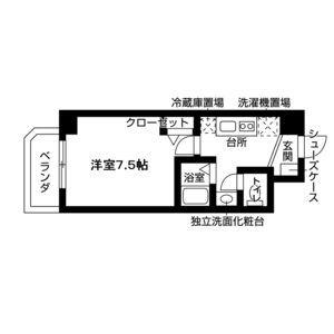 NASIC望が丘(1K/5階)の間取り写真
