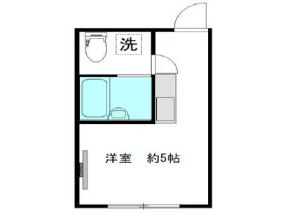 MAHALO RESIDENCE HIGASHIOKU(ワンルーム/2階)の間取り写真