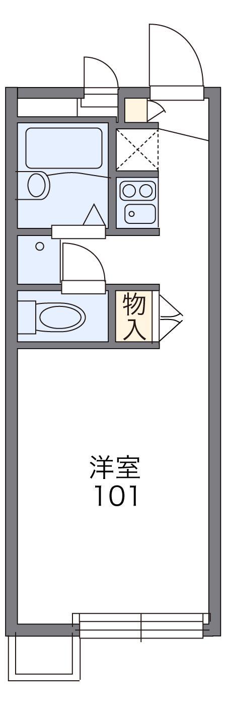 レオパレスIKEDA(1K/2階)の間取り写真