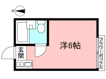 エクセル小川(ワンルーム/1階)の間取り写真