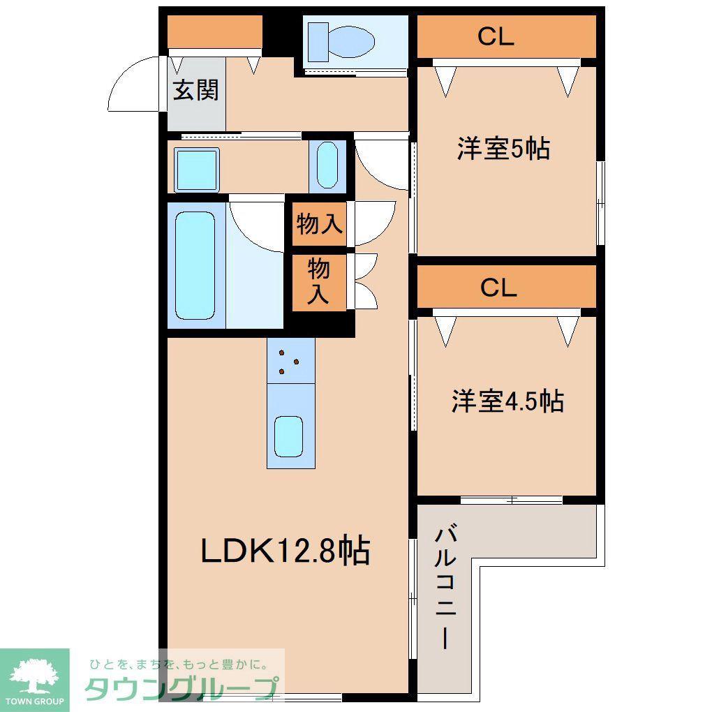 CIELO(2LDK/3階)の間取り写真