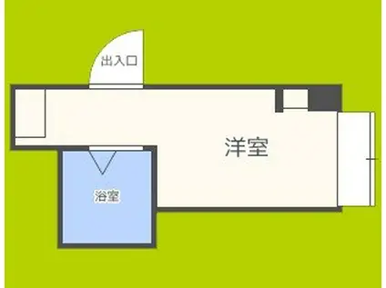 昭和グランドハイツ下寺(ワンルーム/4階)の間取り写真