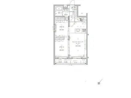 ベルシード板橋本町プレミア(2LDK/5階)の間取り写真