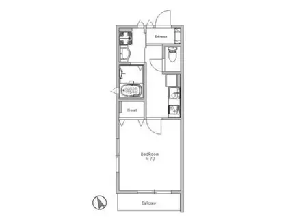 CASAPIKO(1K/1階)の間取り写真