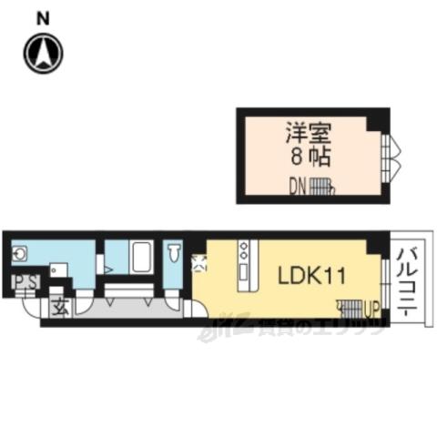 DAIKI PLACE 千本(1LDK/7階)の間取り写真