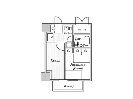 サニークレスト蒲田(1K/5階)の間取り写真