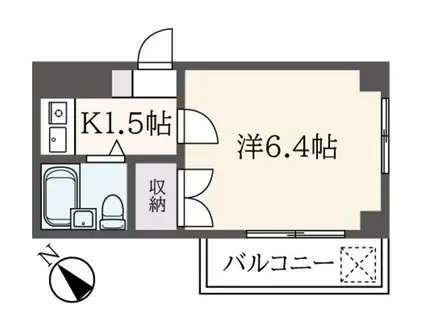 エフイーマンション(1K/3階)の間取り写真
