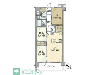 エクセレントシティ瑞江レジデンス(2SLDK/4階)の間取り写真
