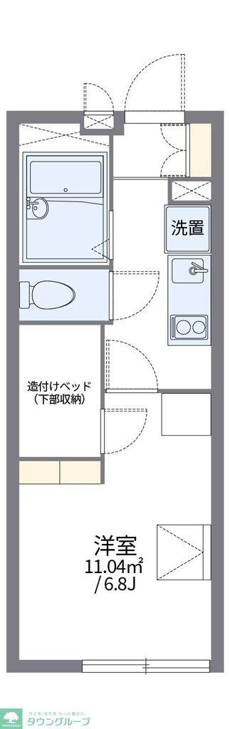 レオパレスたい(1K/1階)の間取り写真