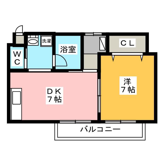 リ・ポーズ21(1DK/8階)の間取り写真