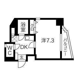 EFFORT HONGO(1K/5階)の間取り写真