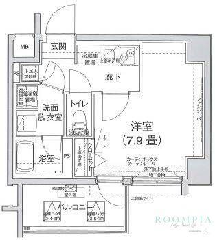 アイル ルシェール錦糸町(1K/5階)の間取り写真
