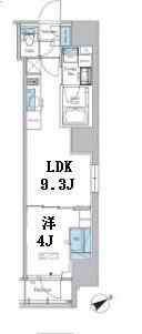 URBANEX浅草橋FRONT(1LDK/7階)の間取り写真