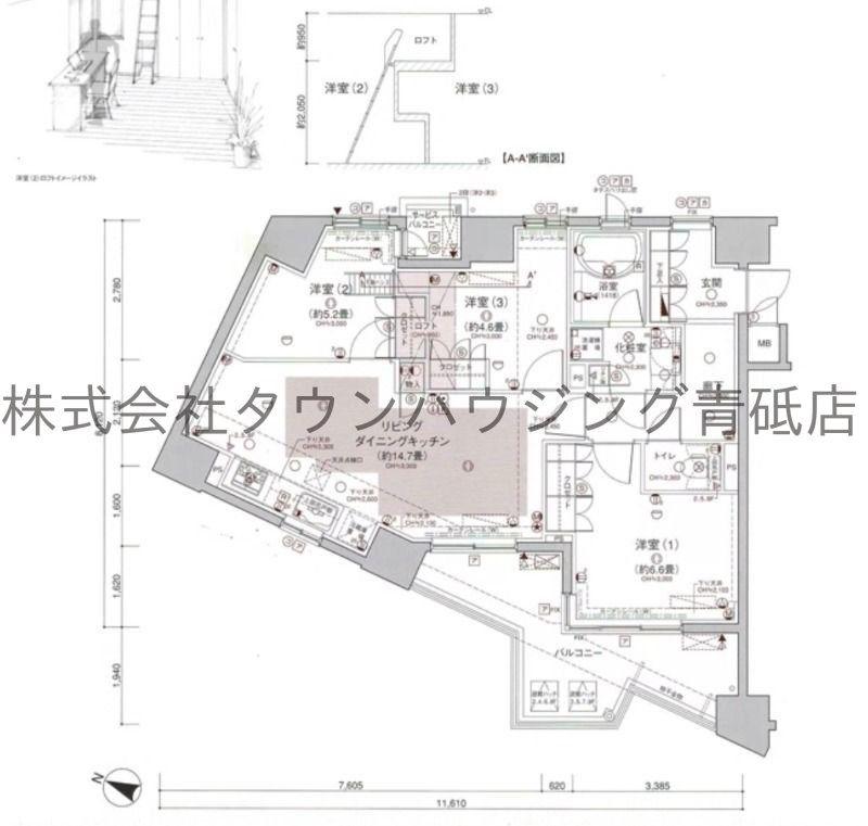 エム・ブランド亀有(3LDK/2階)の間取り写真