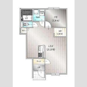 AFC RESIDENCE富士宮小泉(1LDK/1階)の間取り写真