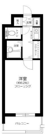 日神パレステージ西池袋(1K/5階)の間取り写真