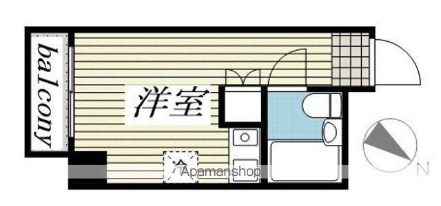 エクセル1(ワンルーム/4階)の間取り写真