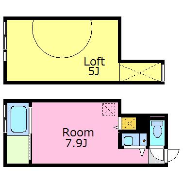 L..A. APARTMENT(ワンルーム/1階)の間取り写真