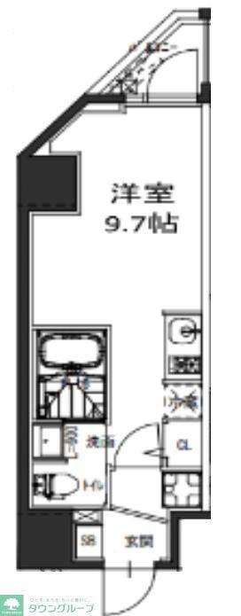 S-RESIDENCE駒込六義園(ワンルーム/2階)の間取り写真
