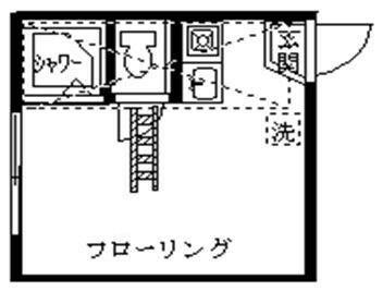 クレールメゾン(ワンルーム/1階)の間取り写真