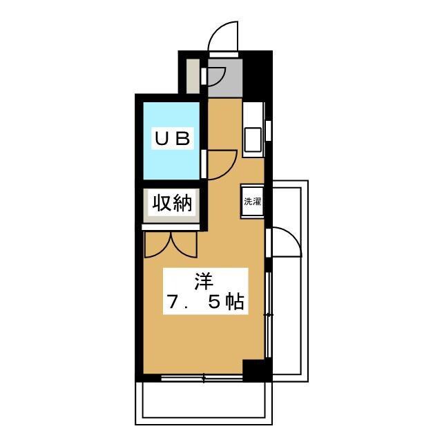 ハイツ伸栄(ワンルーム/3階)の間取り写真