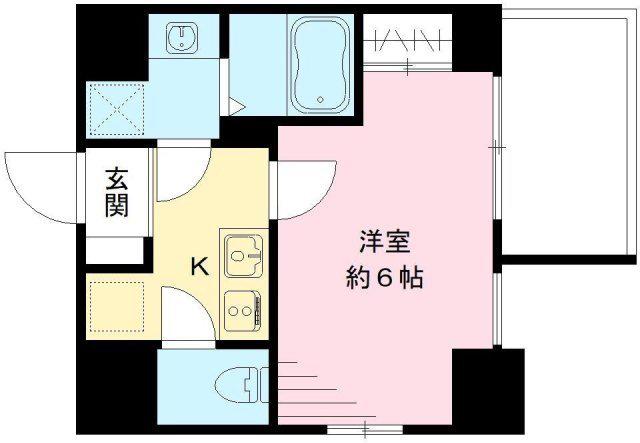エスリード神戸ハーバークロス(1K/8階)の間取り写真