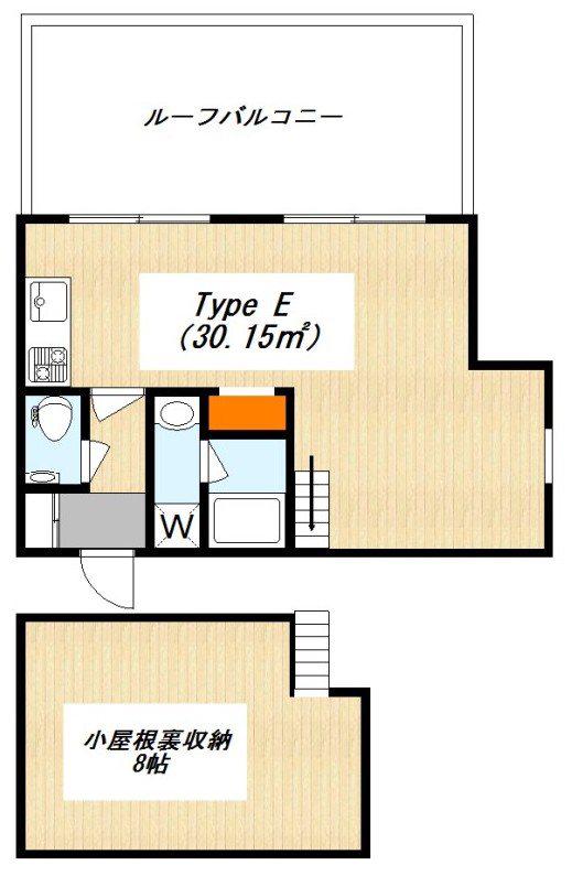 HOUSING STAGE羽根木(ワンルーム/4階)の間取り写真