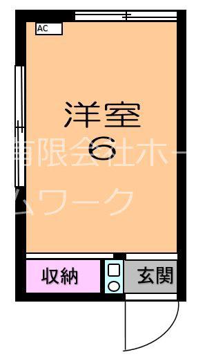 神宮荘(1K/1階)の間取り写真