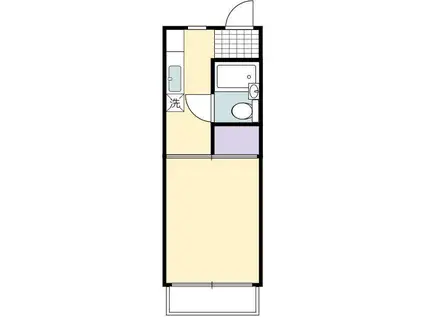 ノースERN BLUE 天満(1K/1階)の間取り写真