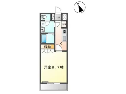 LEGACY(1K/1階)の間取り写真