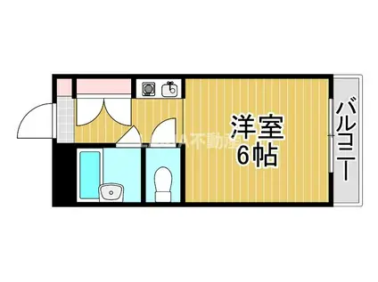 プレジデント横田(1K/4階)の間取り写真