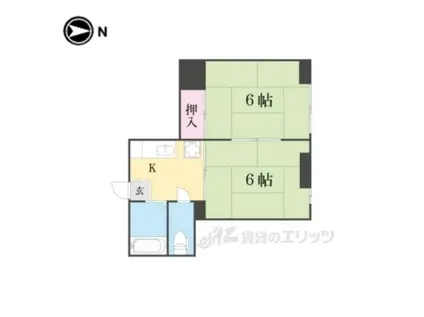 メゾン瀬田(2K/1階)の間取り写真