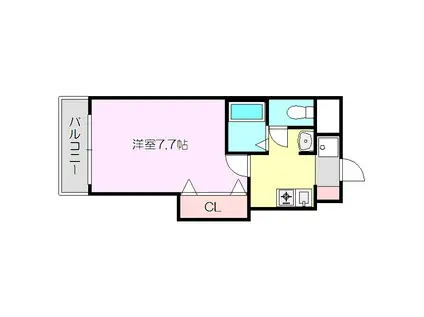 MPLAZA新大阪弐番館(1K/8階)の間取り写真