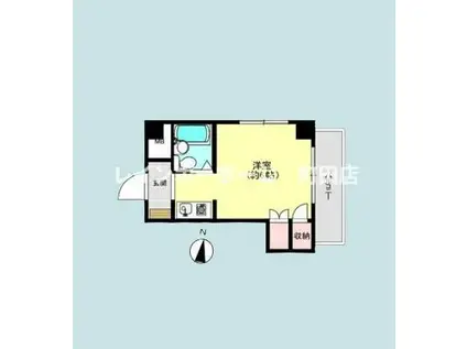 ホワイトウィング越野(ワンルーム/5階)の間取り写真