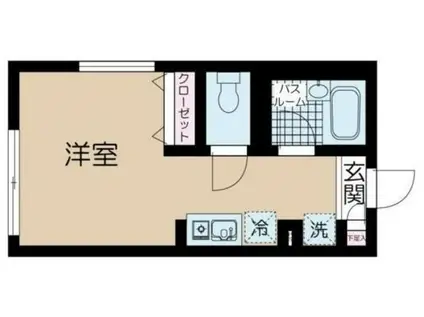 ラフィネ芦花公園B(ワンルーム/3階)の間取り写真