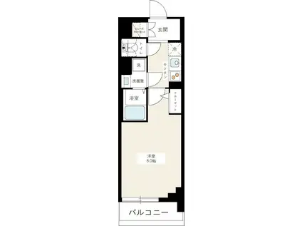 HYS三ノ輪(1K/5階)の間取り写真