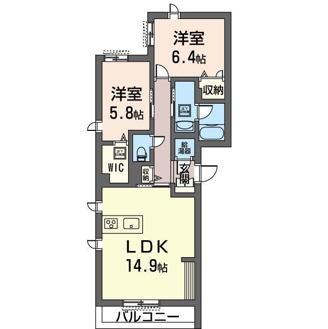 さくらテラス(2LDK/3階)の間取り写真