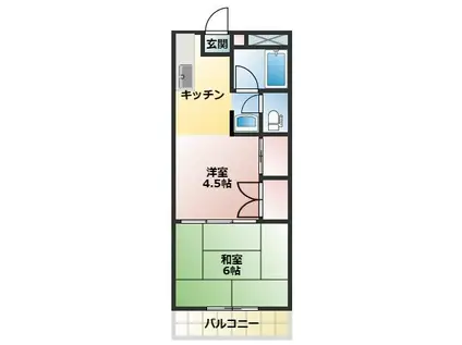 レジェンド(2K/3階)の間取り写真