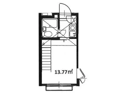 パティナージュ池上(1K/2階)の間取り写真