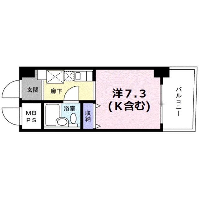 GLOIRE烏丸五条(ワンルーム/3階)の間取り写真
