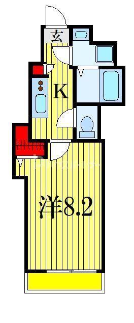 PARK RESIDENCE NISHICHIBA(1K/3階)の間取り写真