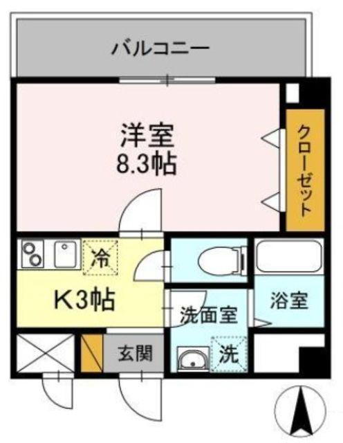 DOビル本千葉(1K/7階)の間取り写真