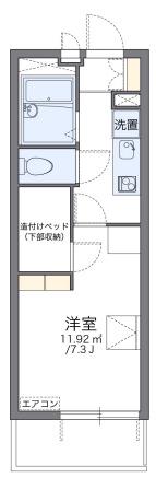 レオパレス御幣島東(1K/2階)の間取り写真